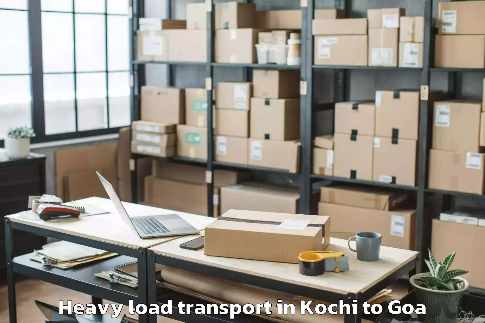 Kochi to Dicholi Heavy Load Transport Booking